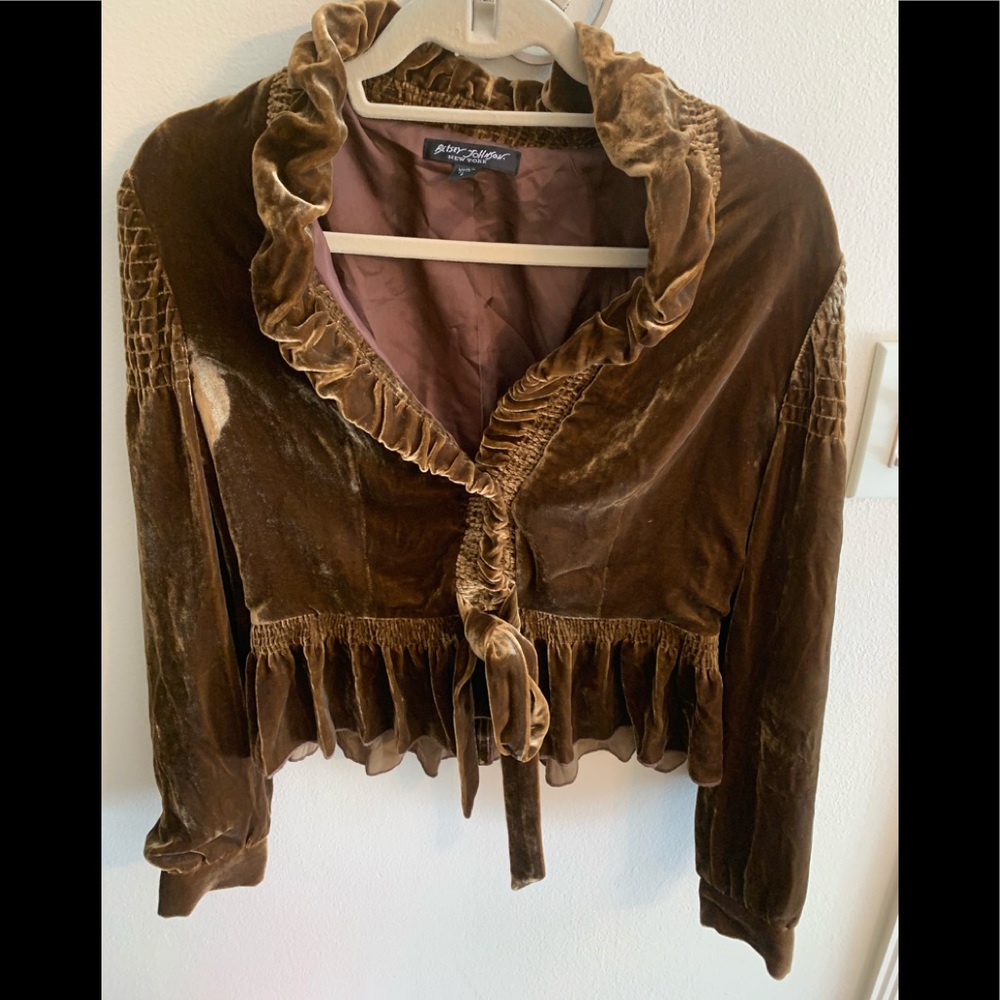 Betsey Johnson velvet jacket